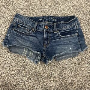 American Eagle Outfitters Dark Blue Jean Shorts